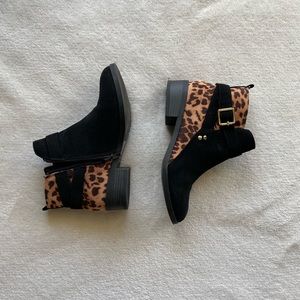 CityClassifieds black leopard print ankle boot